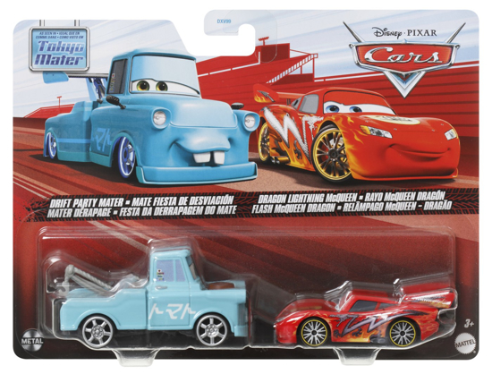 Poza cu CARS3 SET 2 MASINUTE METALICE DRIFT PARTY MATER SI DRAGON FULGER MCQUEEN