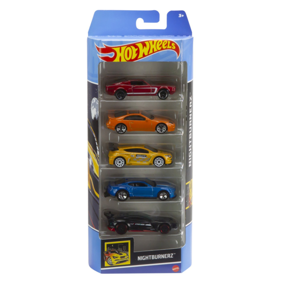 Poza cu SET 5 MASINI HOT WHEELS NIGHTBURNERZ