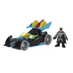 Poza cu FISHER PRICE IMAGINEXT DC SUPER FRIENDS VEHICUL CU FIGURINA BATMAN CU COSTUM GRI