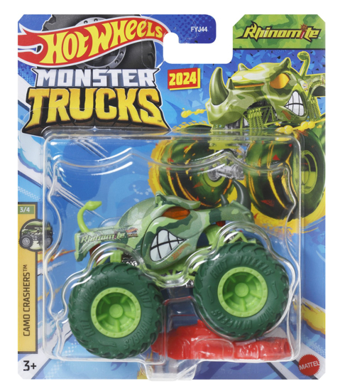 Poza cu HOT WHEELS MONSTER TRUCK MASINUTA RHINOMITE SCARA 1:64