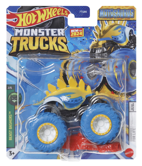Poza cu HOT WHEELS MONSTER TRUCK MASINUTA MOTOSAURUS SCARA 1:64