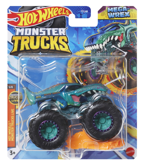 Poza cu HOT WHEELS MONSTER TRUCK MASINUTA MEGA WREX SCARA 1:64
