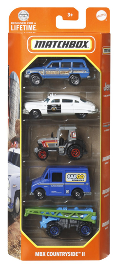 Poza cu MATCHBOX SET 5 MASINUTE METALICE MBX COUNTRYSIDE II SCARA 1:64