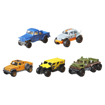 Poza cu MATCHBOX SET 5 MASINUTE METALICE MBX NO ROAD NO PROBLEM SCARA 1:64