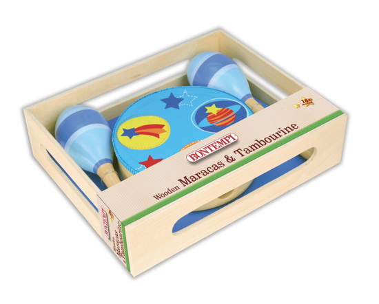 Poza cu BONTEMPI SET MARACAS SI TAMBURINA DE LEMN