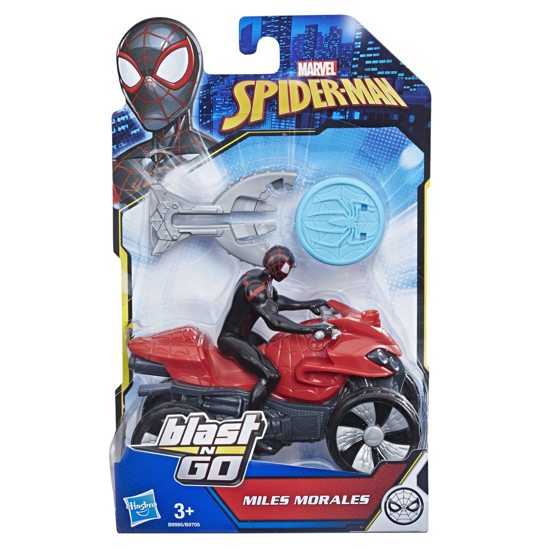 Poza cu MASINUTA ATV A LUI SPIDERMAN CU FIGURINA SI LANSATOR