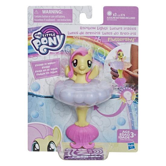 Poza cu PONEI SIRENA FLUTTERSHY CU LUMINI CURCUBEU