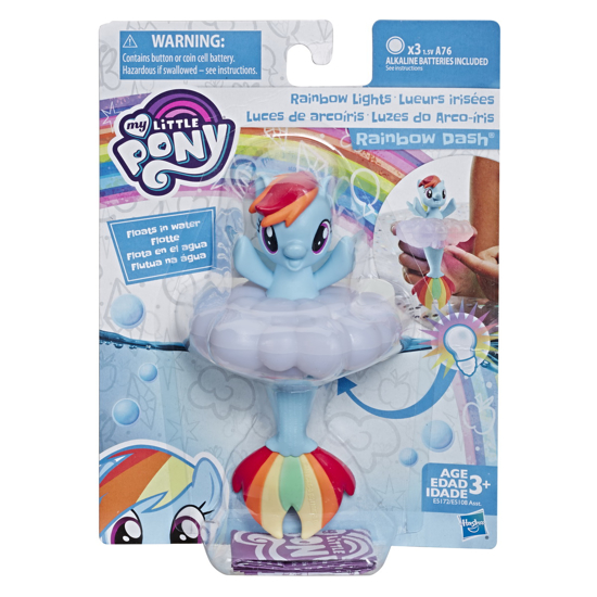 Poza cu PONEI SIRENA RAINBOW DASH CU LUMINI CURCUBEU
