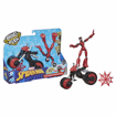 Poza cu SPIDERMAN FIGURINA FLEXIBILA CU MOTOCICLETA