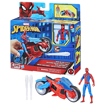 Poza cu SPIDERMAN SET FIGURINA SI VEHICUL WEB BLAST CYCLE
