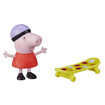 Poza cu PEPPA PIG FIGURINA PRIETENII AMUZANTI PEPPA PIG CU SKATEBOARD 7CM
