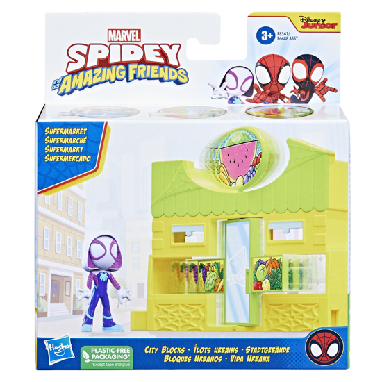 Poza cu SPIDEY PRIETENII EXTRAORDINARI CITY BLOKS SET DE CONSTRUCTIE SUPERMARKET