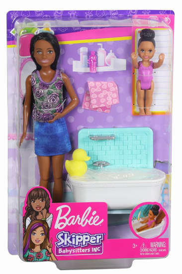 Poza cu PAPUSA BARBIE MAMICA BRUNETA CU BEBELUS
