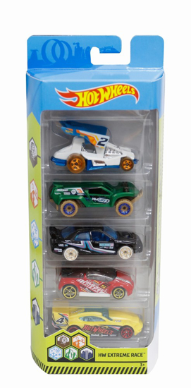 Poza cu SET 5 MASINI HOT WHEELS EXTREME RACE