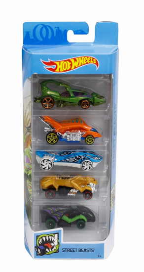 Poza cu SET 5 MASINI HOT WHEELS STREET BEASTS