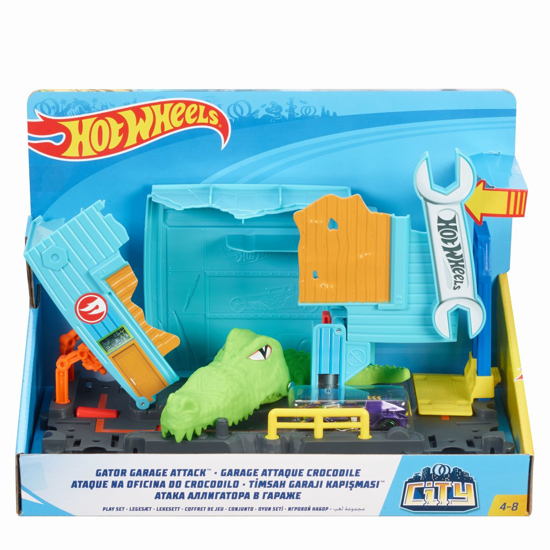 Poza cu CITY CURSA CU OBSTACOL HOT WHEELS ATACUL CROCODILULUI