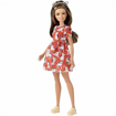 Poza cu PAPUSA BARBIE FASHIONISTA CU ROCHITA CU IMPRIMEURI