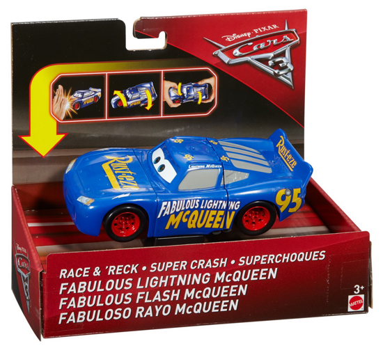 Poza cu CARS3 MASINUTE RASUCITE MCQUEEN ALBASTRU