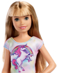 Poza cu PAPUSA BARBIE GAMA FAMILY BONA BLONDA CU FUSTITA ROZ
