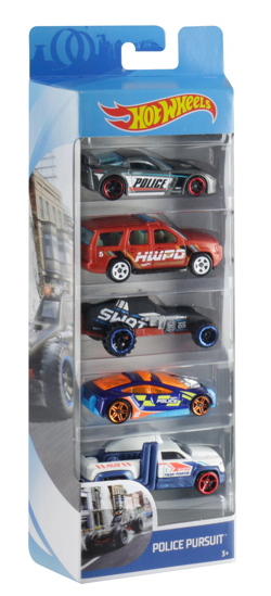 Poza cu SET 5 MASINI HOT WHEELS POLICE PURSUIT