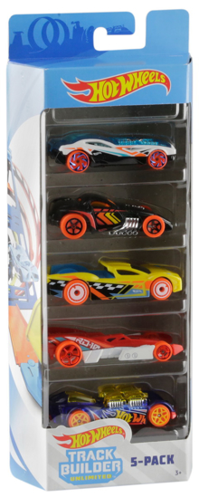 Poza cu SET 5 MASINI HOT WHEELS TRACK BUILDER