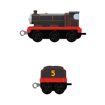 Poza cu THOMAS LOCOMOTIVA CU VAGON PUSH ALONG ORIGINAL JAMES