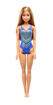 Poza cu PAPUSA BARBIE BLONDA CU COSTUM DE BAIE CU MODEL MULTICOLOR