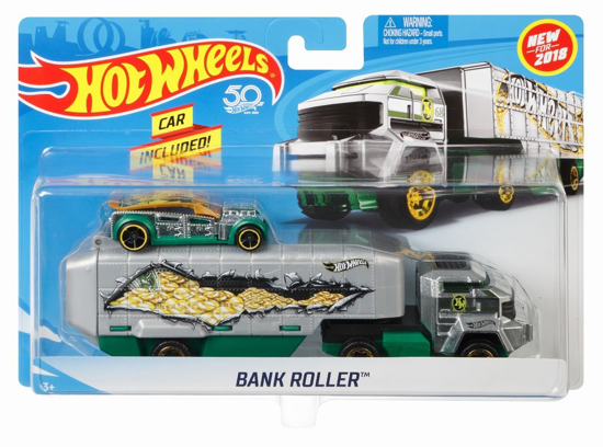 Poza cu HOT WHEELS SET CAMION SI MASINA BANK ROLLER