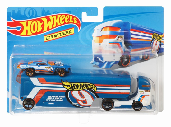 Poza cu HOT WHEELS SET CAMION SI MASINA SPEEDWAY HAULER