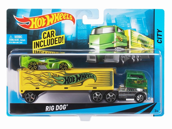 Poza cu HOT WHEELS SET CAMION SI MASINA SPORT RIG DOG