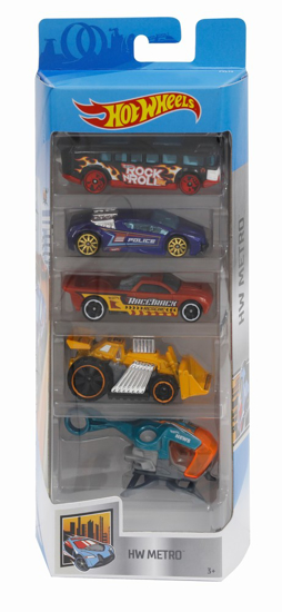 Poza cu SET 5 MASINI HOT WHEELS METRO