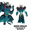 Poza cu TESTOASELE NINJA FIGURINA BARON DRAXUM CU ACCESORII