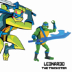 Poza cu TESTOASELE NINJA FIGURINA LEONARDO CU ACCESORII
