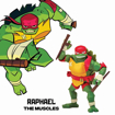 Poza cu TESTOASELE NINJA FIGURINA RAPHAEL CU ACCESORII
