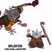 Poza cu TESTOASELE NINJA FIGURINA SPLINTER CU ACCESORII