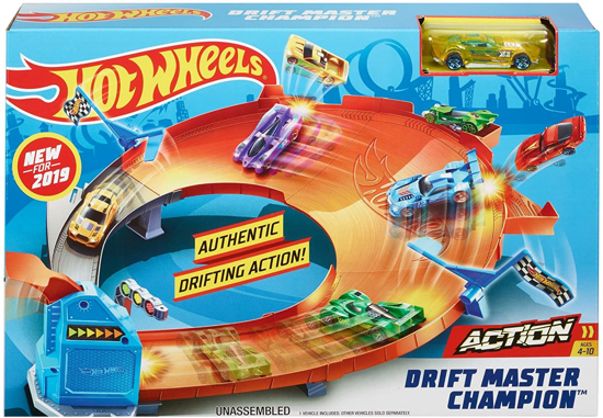 Poza cu HOT WHEELS CIRCUIT PENTRU DRIFT CU LANSATOR SI MASINUTA EXCLUSIVA